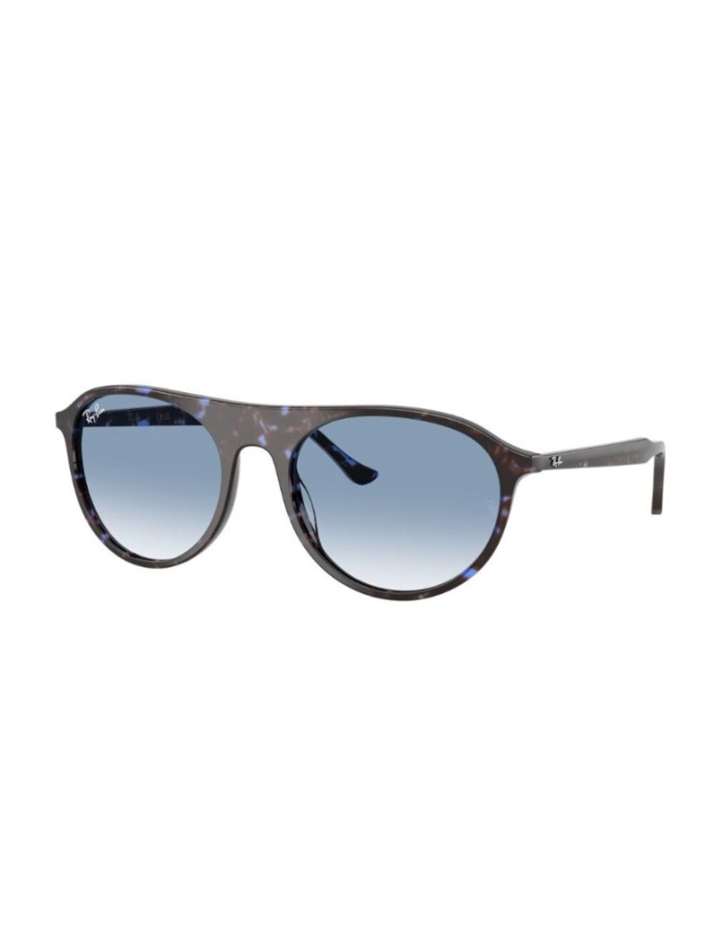 NEW RAYBAN RB2215 14303F Square Sunglasses Havana Turtle Gradient Blue 59-20